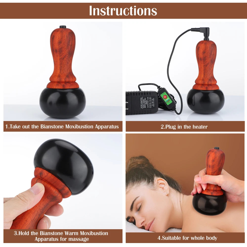 Hot Stone Electric Gua Sha Massager