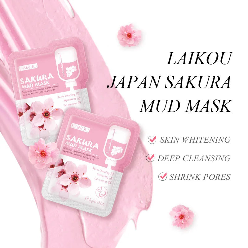 LAIKOU Japan Sakura Mud Face Mask