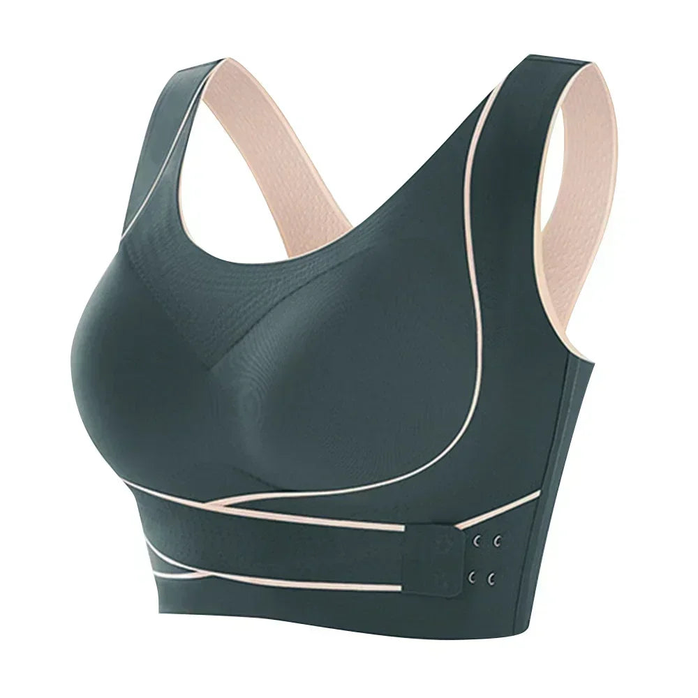 Adjustable Buckle Sports Bra