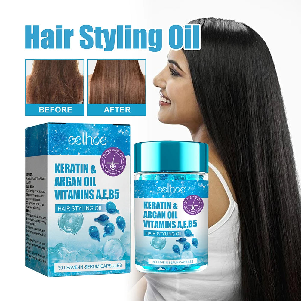 Anti Frizz Hair Serum Oil Capsules