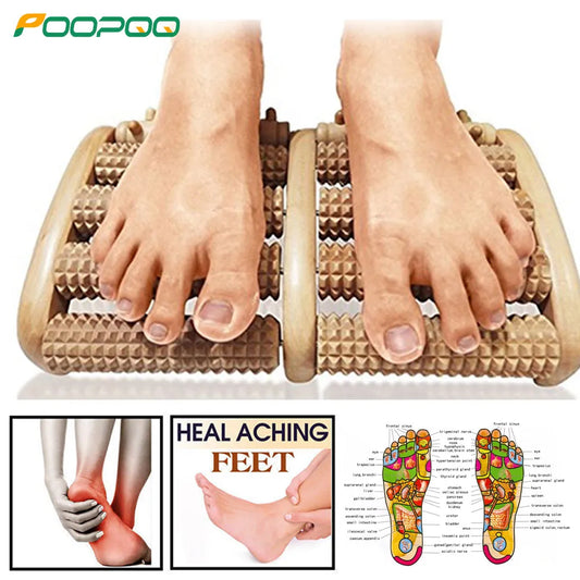 Wooden Foot Roller