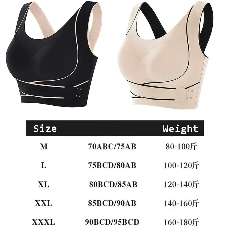 Adjustable Buckle Sports Bra